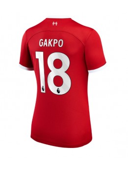 Liverpool Cody Gakpo #18 Replika Hemmakläder Dam 2023-24 Kortärmad